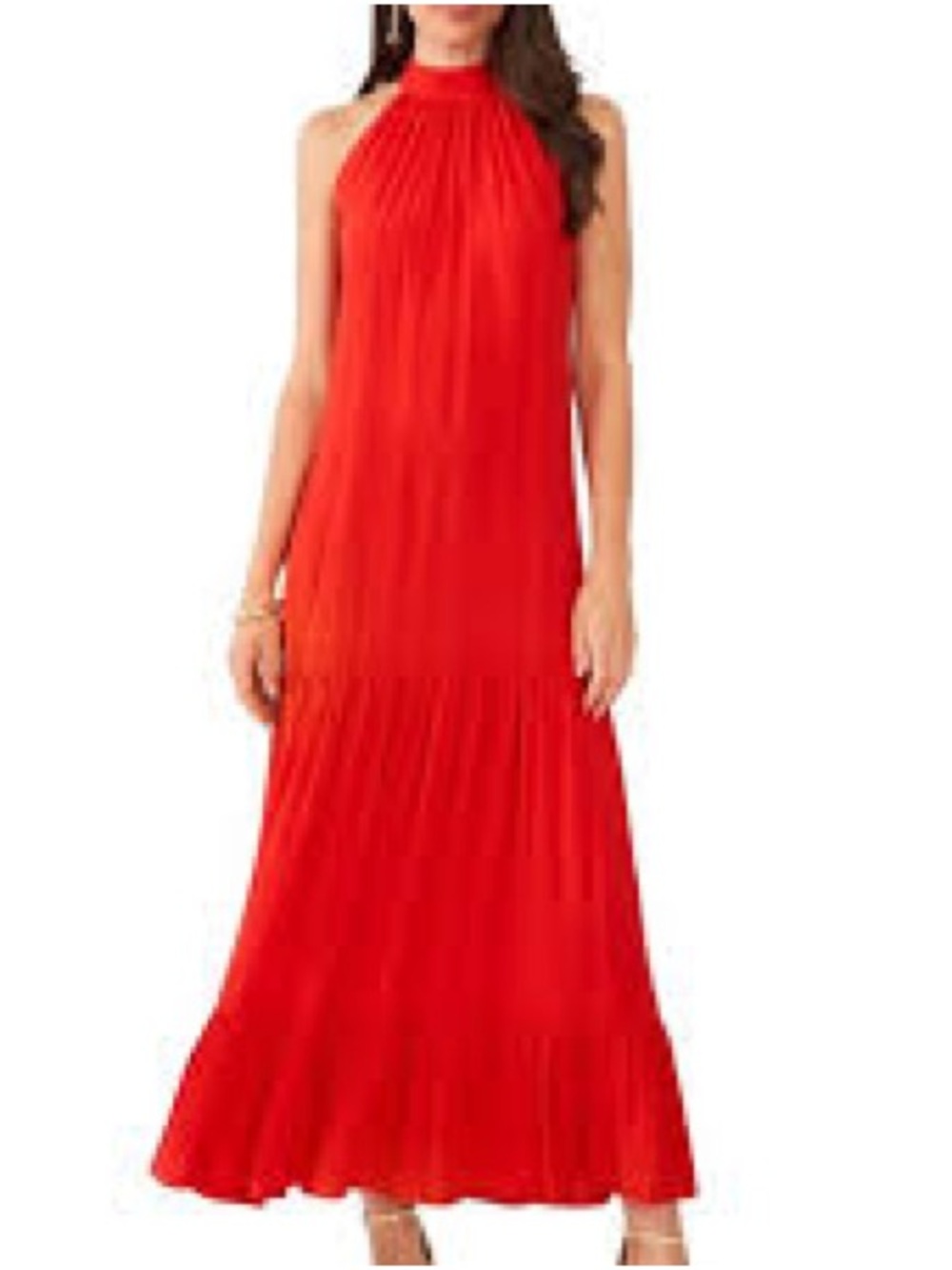 NWT Red Halter Boho  Maxi Dress